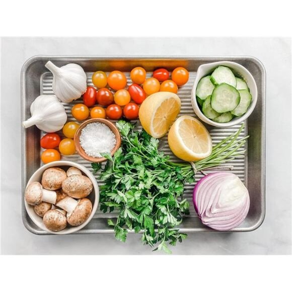 Pan Bakeware Quarter Sheet Pan, Warp Resistant Nonstick Baking Pan, Made in USA - Picture 3 of 7